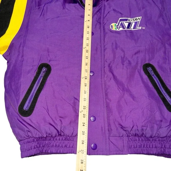 Vtg Starter Utah Jazz Puffer Jacket Mens Medium‎ NBA Basketball 90's